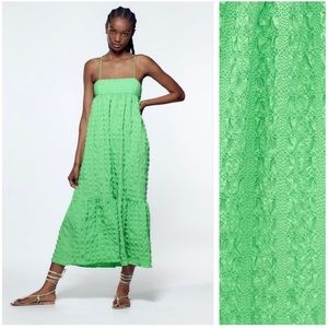 Green Zara Maxi Dress